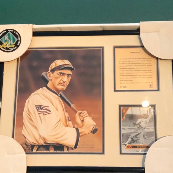 Shoeless Joe Jackson Lithograph And Card Kelly Russel Studios Serial #6268 - Picture 1 of 5